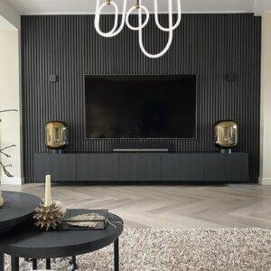 LED Pendelleuchte Monaco 75W Schwarz 3700K