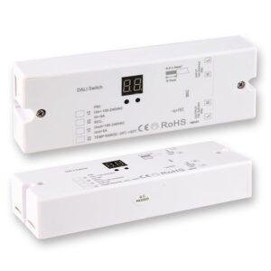 Ρελέ μεταγωγής διεύθυνσης DALI 1, 1 κανάλι, 100-240V AC, ικανότητα μεταγωγής 5A