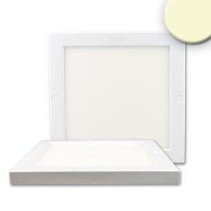 Φωτιστικό οροφής Slim γωνιακό, 220x220mm, λευκό, 18W, ενσωματωμένος μετασχηματιστής, ζεστό λευκό