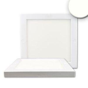 Φωτιστικό οροφής Slim γωνιακό, 220x220mm, λευκό, 18W, ενσωματωμένος μετασχηματιστής, ουδέτερο λευκό