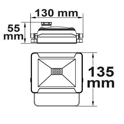 LED Fluter 10W, neutralweiß, schwarz, IP65 – Bild 3