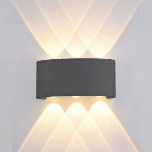 Led Απλίκα Τοίχου 6*1W CREE, IP54