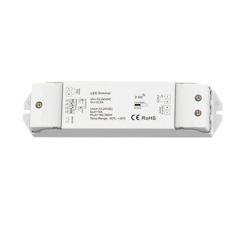 Sys-Pro Push/Funk Mesh Multi-PWM-Dimmer, 1 Kanal, 12-24V DC 15A, 36-48V DC 10A