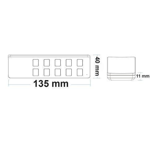 Sys-Pro Single Color LED Fernbedienung – 4 Zonen, Schwarz, 2.4GHz Funk – Bild 4