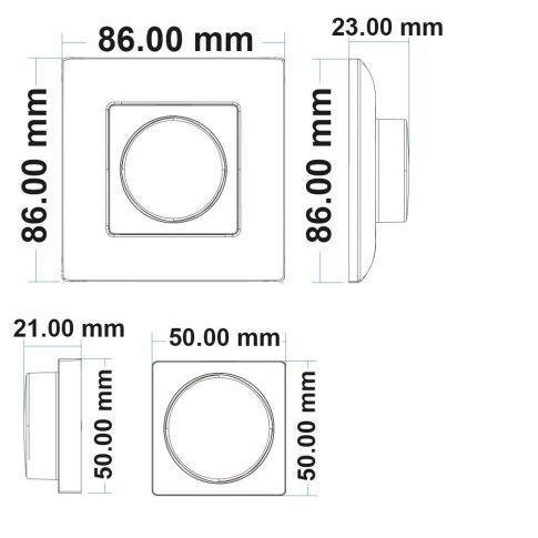 Sys-Pro Single Color 1 Zone Aufbau-Drehknopf-Fernbedienung mit Batterie – Bild 4