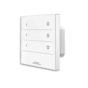 Sys-Pro Single Colour 3 ζωνών ενσωματωμένο τηλεχειριστήριο αφής + έξοδος DMX, λευκό, 230V