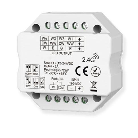 Ρυθμιστής Sys-Pro Push/Funk Mesh PWM, 1-4 κανάλια, 12-24V DC 4x3A
