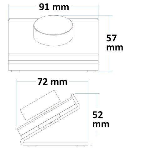 Sys-Pro RGB 1 ζώνη επιτραπέζιο τηλεχειριστήριο, μαύρο - Image 2