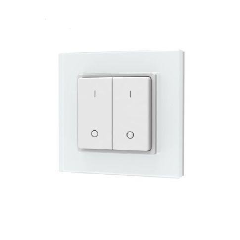 Sys-Pro Single Color LED Aufputz-Tastfernbedienung – 2 Zonen, Batterie