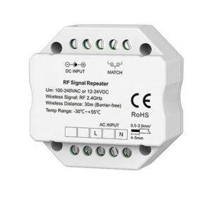 Sys-Pro Αναμεταδότης σήματος δικτύου, max. 30m, 12-24V DC / 100-240V AC
