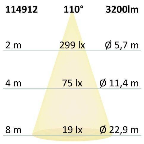 LED Deckenleuchte PRO schwarz, 30W, rund, DN300, ColorSwitch 2700|3000|4000K, dimmbar – Bild 3