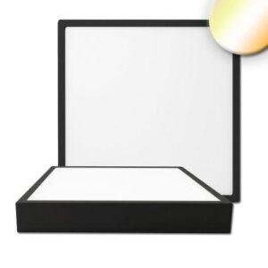 Φωτιστικό οροφής LED PRO μαύρο, 30W, γωνιακό, 300x300mm, ColorSwitch 2700|3000|4000K, dimmabl