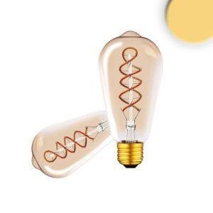 E27 Vintage Line LED ST64 Λάμπα Edison, Amber, 4W, 2200K