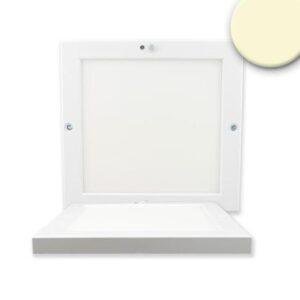 Φωτιστικό οροφής Slim γωνιακό λευκό, 220x220mm, με αισθητήρα κίνησης PIR, 18W, ενσωματωμένος μετασχηματιστής, ζεστό λευκό