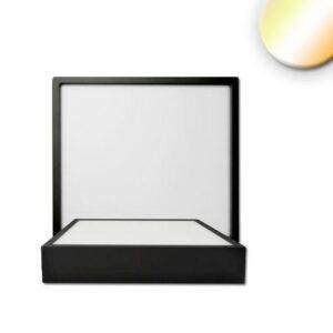 Φωτιστικό οροφής LED PRO μαύρο, 8W, γωνιακό, 120x120mm, ColorSwitch 2700|3000|4000K, dimmabl