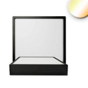 Φωτιστικό οροφής LED PRO μαύρο, 15W, γωνιακό, 170x170mm, ColorSwitch 2700|3000|4000K, dimmabl