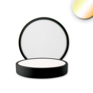 Φωτιστικό οροφής LED PRO μαύρο, 8W, στρογγυλό, DN120, ColorSwitch 2700|3000|4000K, dimmabl