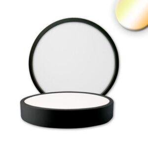 Φωτιστικό οροφής LED PRO μαύρο, 15W, στρογγυλό, DN170, ColorSwitch 2700|3000|4000K, dimmable