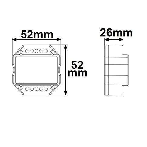 Έξυπνος Διακόπτης Zigbee Sys-Pro+ 230V AC, 360VA – Push & RF - Image 2