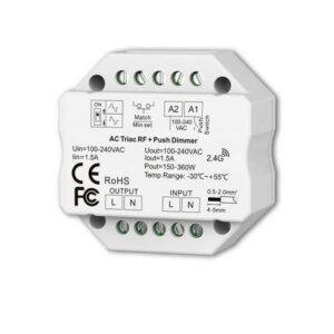 Sys-Pro + Zigbee 3.0 push/radio dimmer, 230V AC, 360 VA
