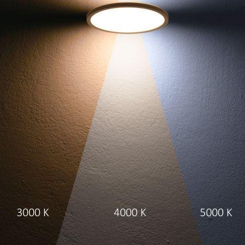 LED Deckenleuchte Slim400 PRO, 25W, weiß, rund, IP44, DN400, 3000|4000|5000K, Up&Down – Bild 3