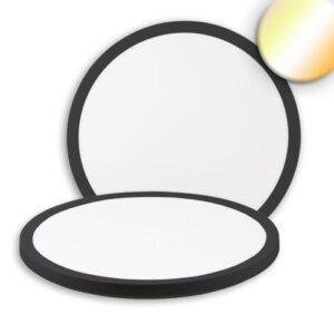 Φωτιστικό οροφής LED Slim400 PRO, 25W, μαύρο, στρογγυλό, IP44, DN400, 3000|4000|5000K, Up&Down