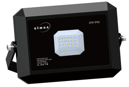 LED Strahler 20W Super Slim Serie K – Warmweiß 3000K, IP65