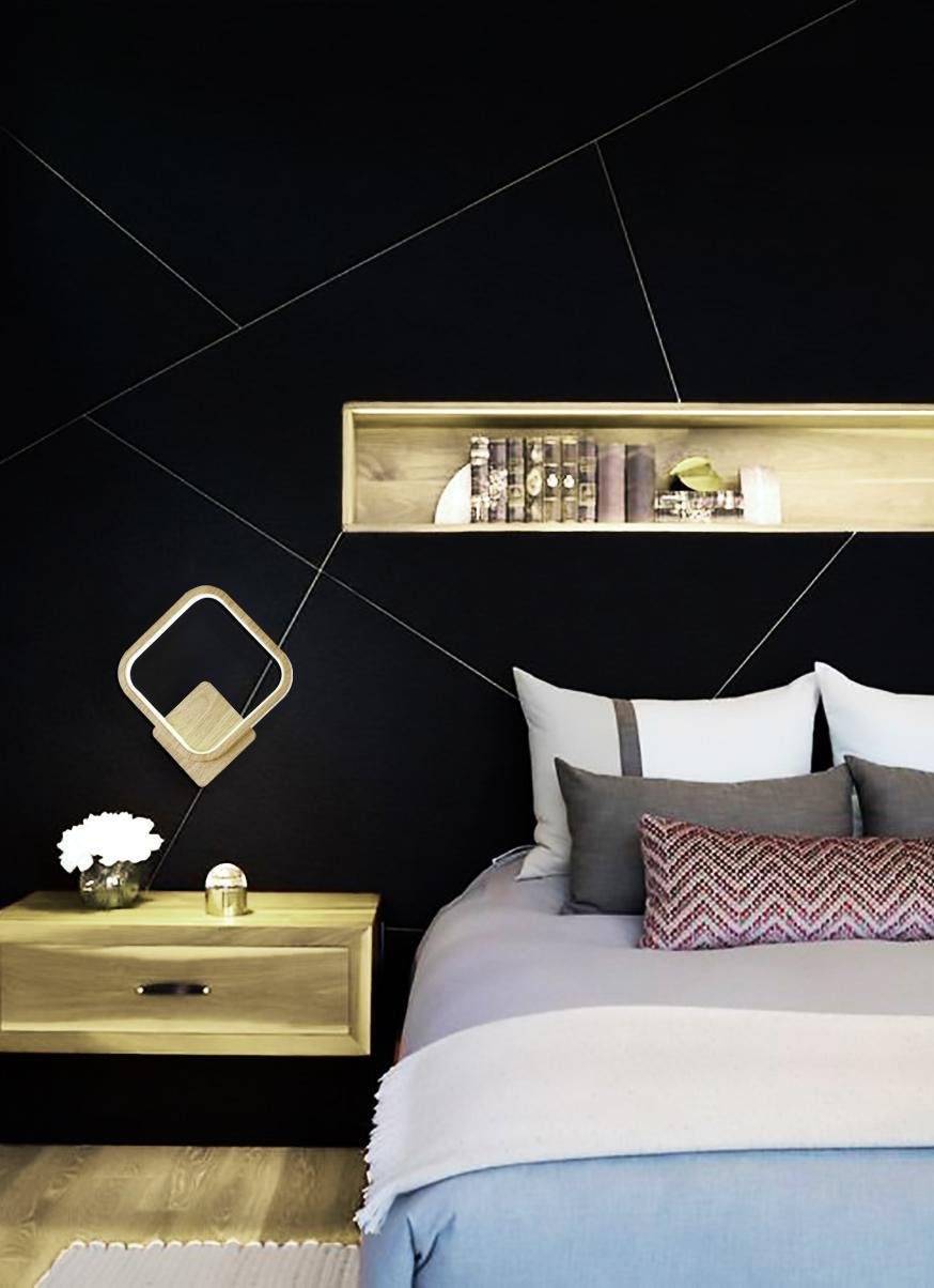 LED Wandleuchte 3-in-1 – Kalt, Neutral & Warmweiß, Holzoptik