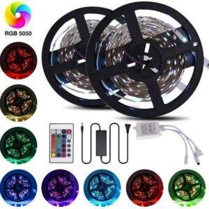 Σετ Ταινίας LED RGB 14.4W – 5m, Bluetooth Control, Τηλεχειριστήριο 24 πλήκτρων, App (Android & iOS)
