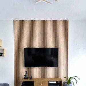 Επιτοίχιο Φωτιστικό LED MALLORCA Wood, 3 Αποχρώσεις Λευκού & Dimmable με Ασύρματο Τηλεχειριστήριο 2.4GHz
