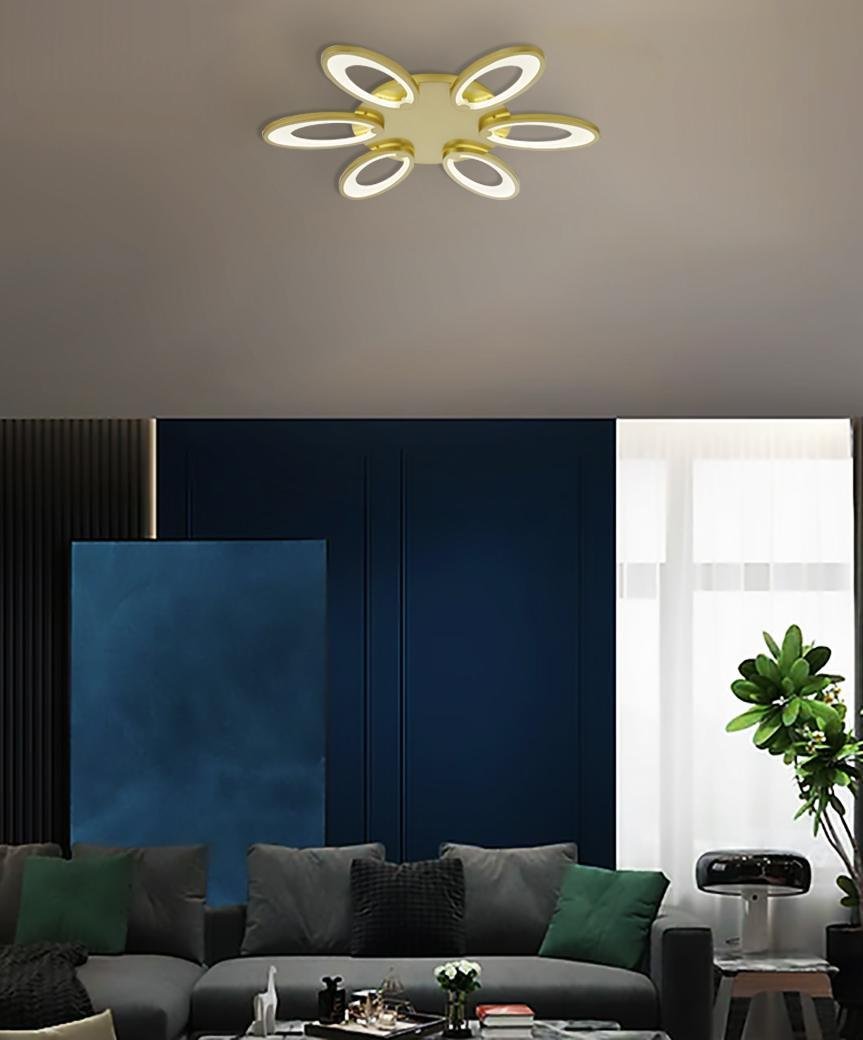 LED Wandleuchte Pamplona Gold, 3 Weißtöne & Dimmbar mit 2.4GHz-Fernbedienung