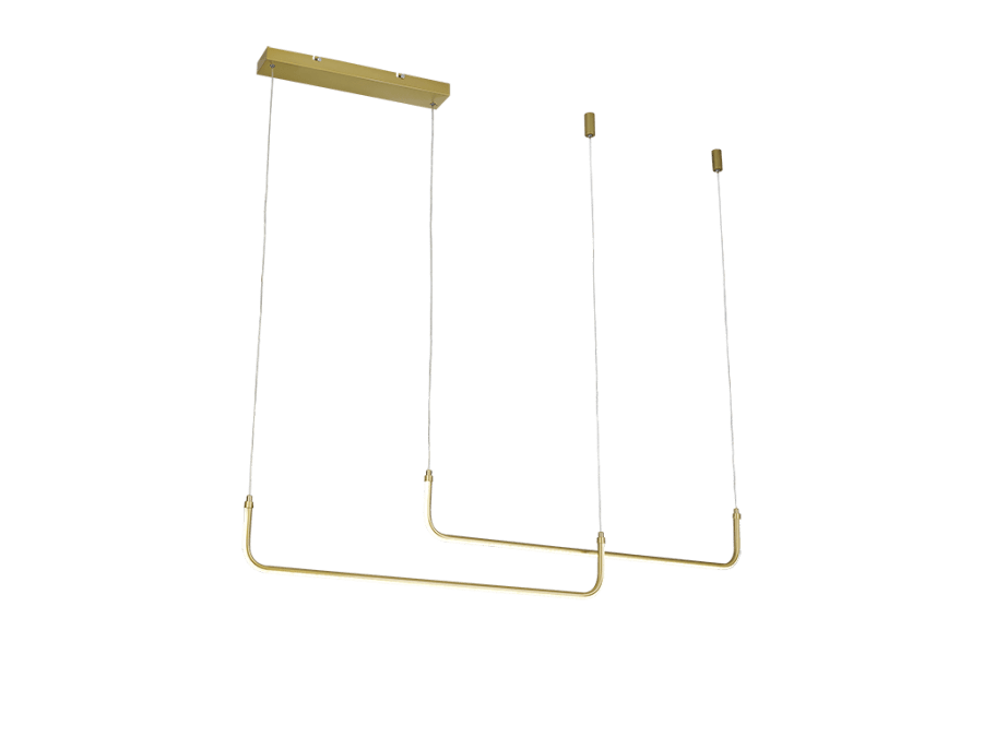 LED Pendelleuchte BILBO Gold, 3-in-1 Weißtöne & Dimmbar mit Fernbedienung – Bild 2