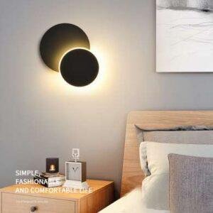 LED Wandleuchte 9W – Schwarz, 3000K, IP20