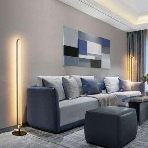 Φωτιστικό Δαπέδου LED BOSTON, 12W, Dimmable, 3+1 Αποχρώσεις Λευκού, Ασύρματο Τηλεχειριστήριο, Μαύρο