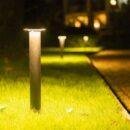 LED Gartenleuchte 12W 3000K Schwarz 60 cm