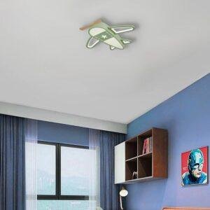 LED Kinder Deckenleuchte AIRPLANE 55W Dimmbar mit Fernbedienung 2.4GHz