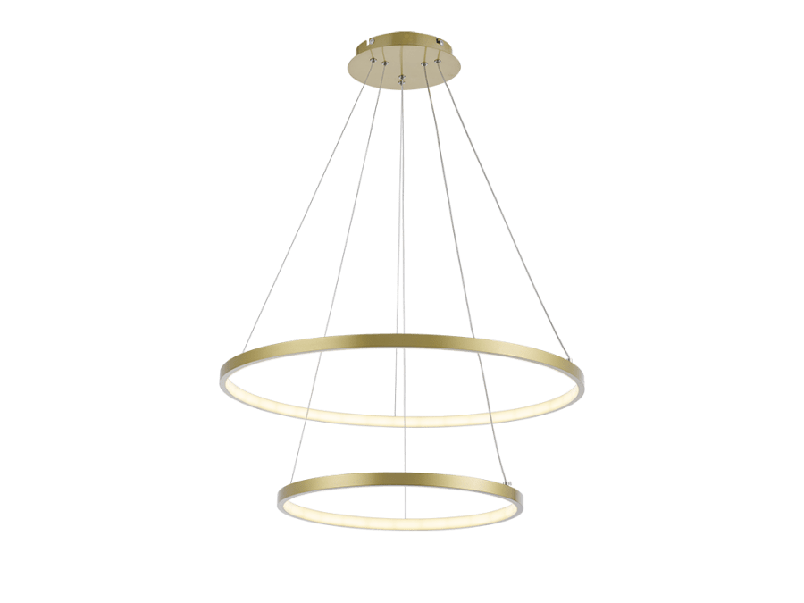 LED Pendelleuchte TOLEDO Gold 85W – Dimmbar mit Fernbedienung & 3 Lichtfarben (Kalt/Neutral/Warmweiß) – Bild 2