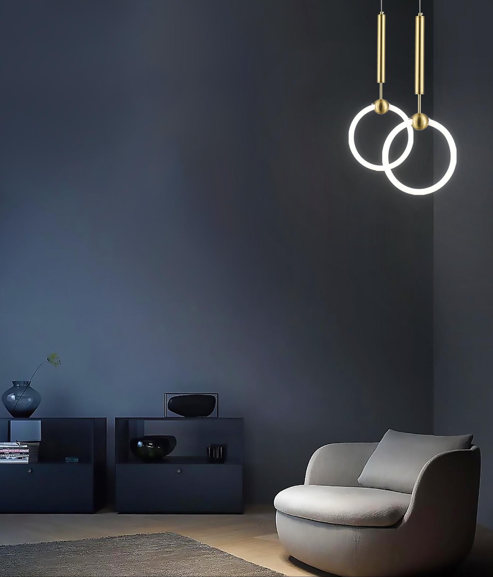 Κρεμαστό Φωτιστικό LED TOULOUSE, 10W, 1000lm, Φυσικό Λευκό 3700K, Χρυσό - Image 2