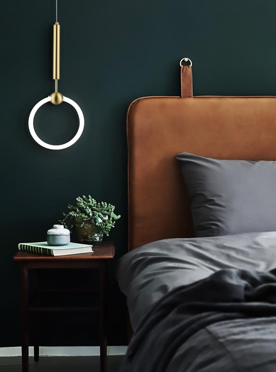 Κρεμαστό Φωτιστικό LED TOULOUSE, 10W, 1000lm, Φυσικό Λευκό 3700K, Χρυσό