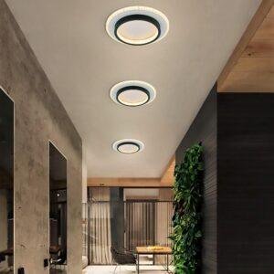 Φωτιστικό Οροφής LED NANTES, 25W, 3 Αποχρώσεις Λευκού από Διακόπτη, Μαύρο + Λευκό