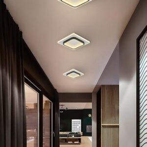 Φωτιστικό Οροφής LED CAEN, 25W, 2500lm, 3 Αποχρώσεις Λευκού από Διακόπτη, Μαύρο + Λευκό