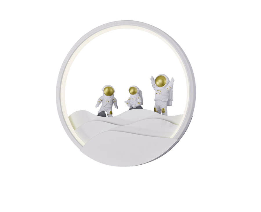 LED φωτιστικό απλίκα τοίχου λευκή Space 18W εναλλαγής φωτισμού 3 σε 1 - Image 2