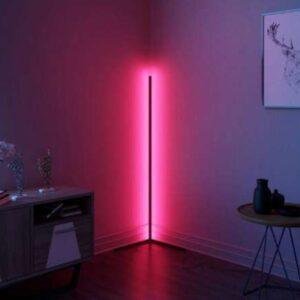 Φωτιστικό LED δαπέδου LAS VEGAS 13W – Dimmable, RGB + Ψυχρό/Φυσικό/Θερμό, Τηλεχειριστήριο, Μαύρο