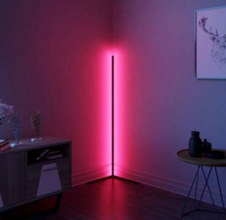 Φωτιστικό LED δαπέδου LAS VEGAS 13W – Dimmable, RGB + Ψυχρό/Φυσικό/Θερμό, Τηλεχειριστήριο, Μαύρο