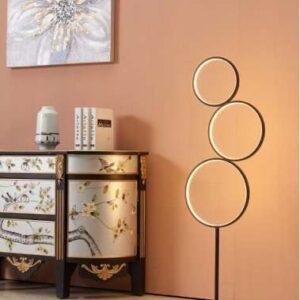 Φωτιστικό Δαπέδου LED MIAMI, 12W, Dimmable, 3+1 Αποχρώσεις Λευκού, Ασύρματο Τηλεχειριστήριο, Μαύρο