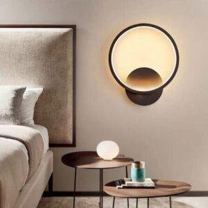 LED Wandleuchte 18W, 3-in-1 Lichtfarben, Schwarz, 1800lm – Modell W9026S-BL