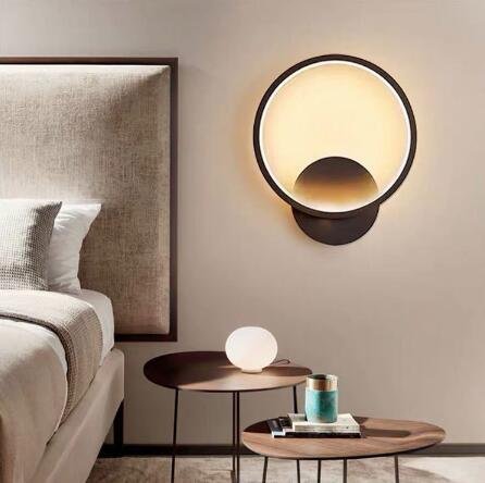 Απλίκα Τοίχου LED, 18W, 3 Αποχρώσεις Λευκού, Μαύρο Χρώμα, 1800lm