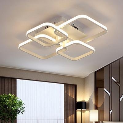LED Wandleuchte BARCELONA Weiß – 85W, Dimmbar, 3-in-1 Lichtfarben, Kabellose Fernbedienung