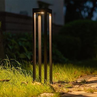 LED Gartenleuchte 7W 3000K Schwarz, Aluminium, 60 cm