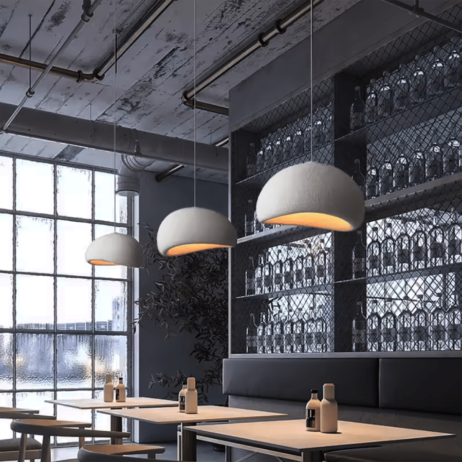Pendelleuchte BERLIN 50cm E27 Weiß Höhenverstellbar